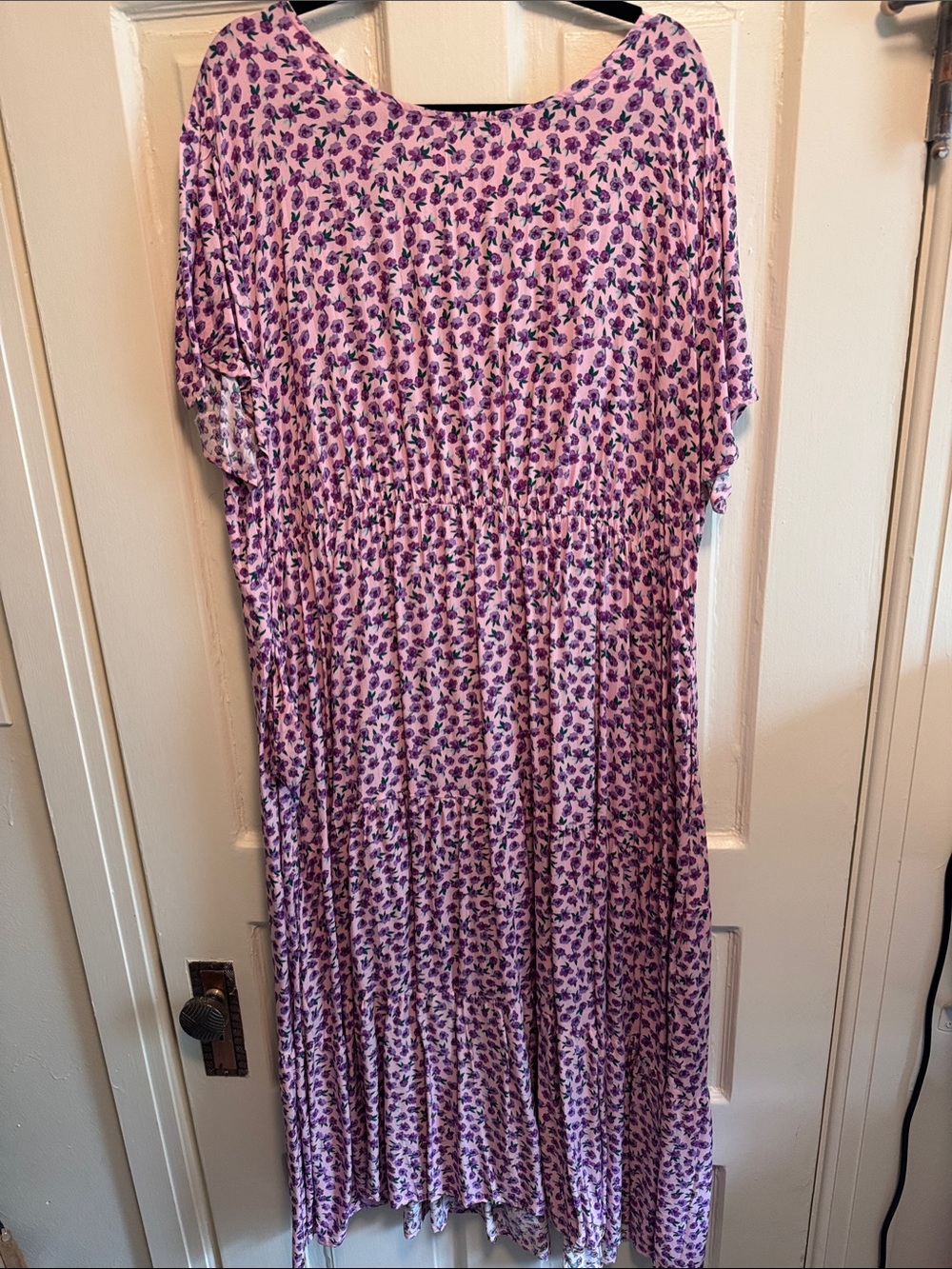 Women's Lavender Floral Midi Dress
